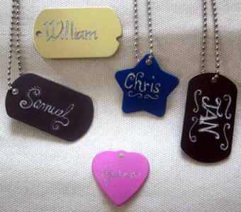 Dog Tag Necklaces  Engraved Dog Tags for Men and Women - Sandy Steven  Engravers